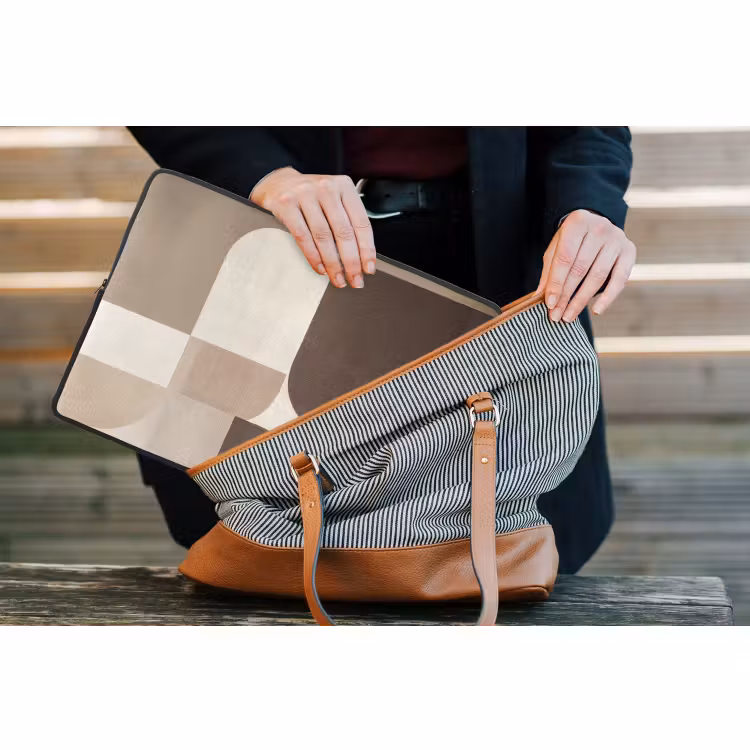 Laptophoes - Geometrisch - Geweven structuur - Modern — 4