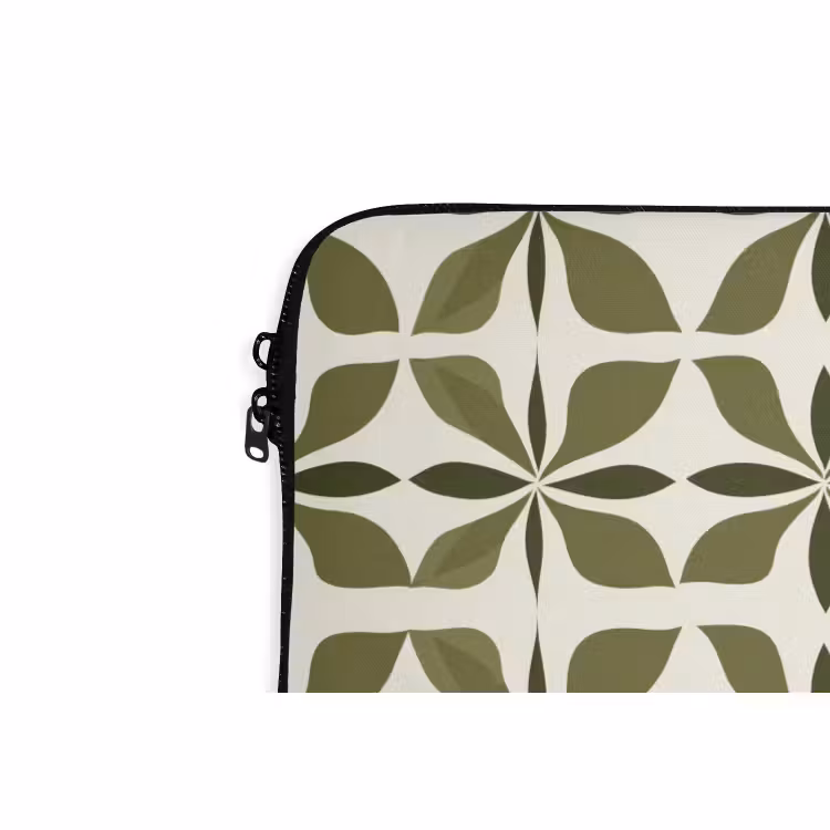 Laptophoes - Botanisch - Retro - Groen — 6