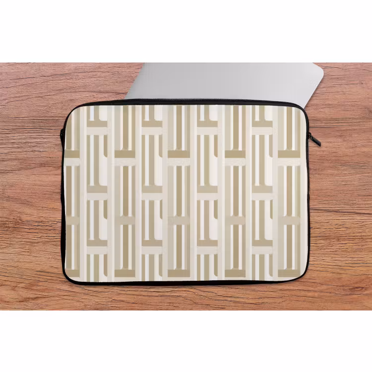 Laptophoes - Modern - Geometrisch - Beige — 2