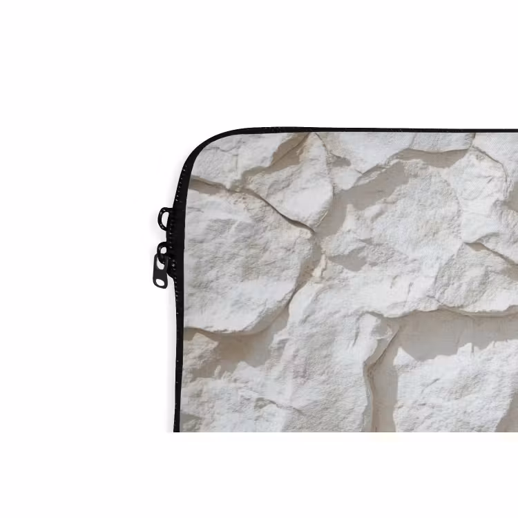 Laptophoes - Structuur - Rots - Wit — 6