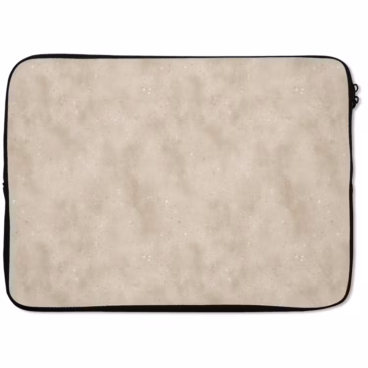 Laptophoes - Structuur - Spikkels - Beige — 1