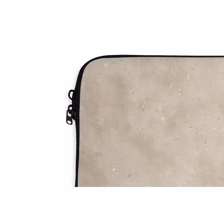 Laptophoes - Structuur - Spikkels - Beige — 6
