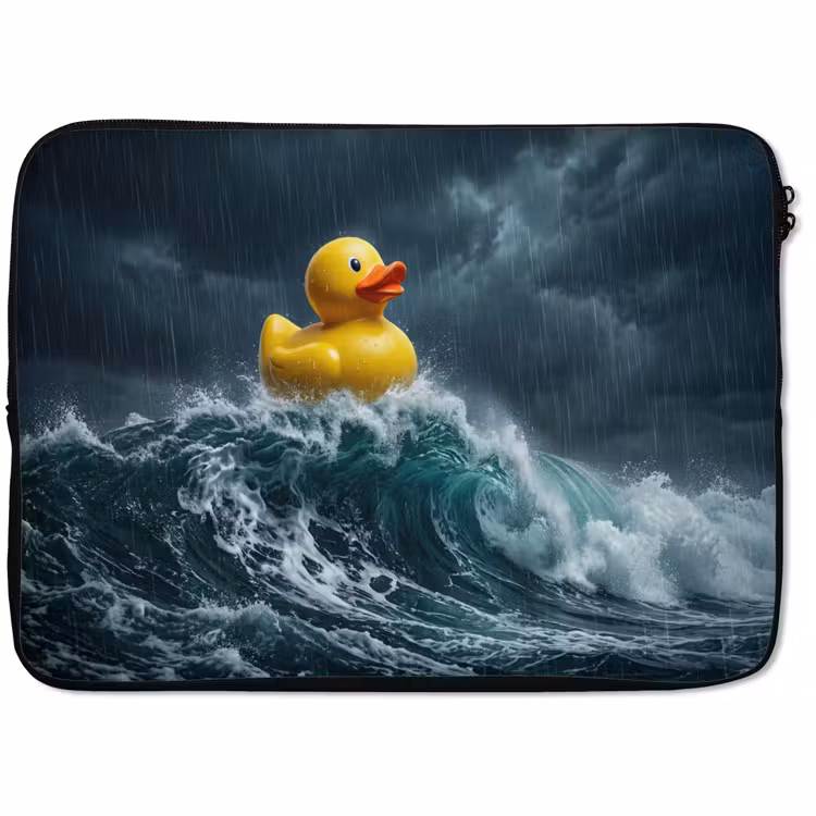 Laptophoes - Storm - Badeend - Golven — 1