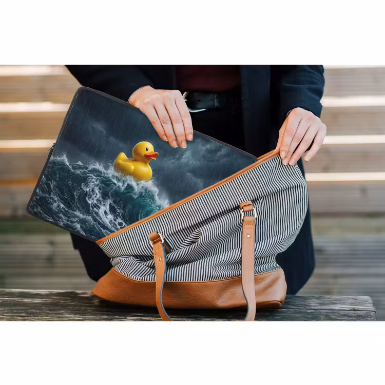 Laptophoes - Storm - Badeend - Golven — 4