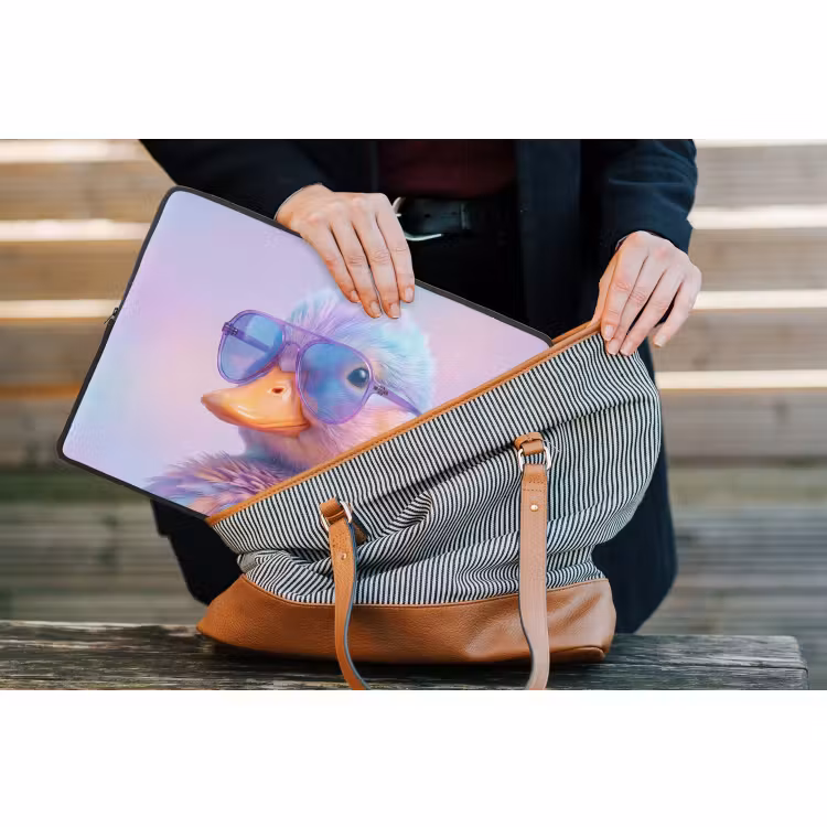 Laptophoes - Eend - bril - Pastel — 4