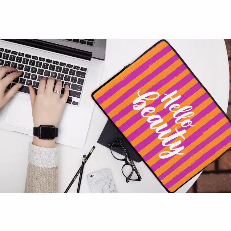 Laptophoes - Modern - Hello - Oranje — 3