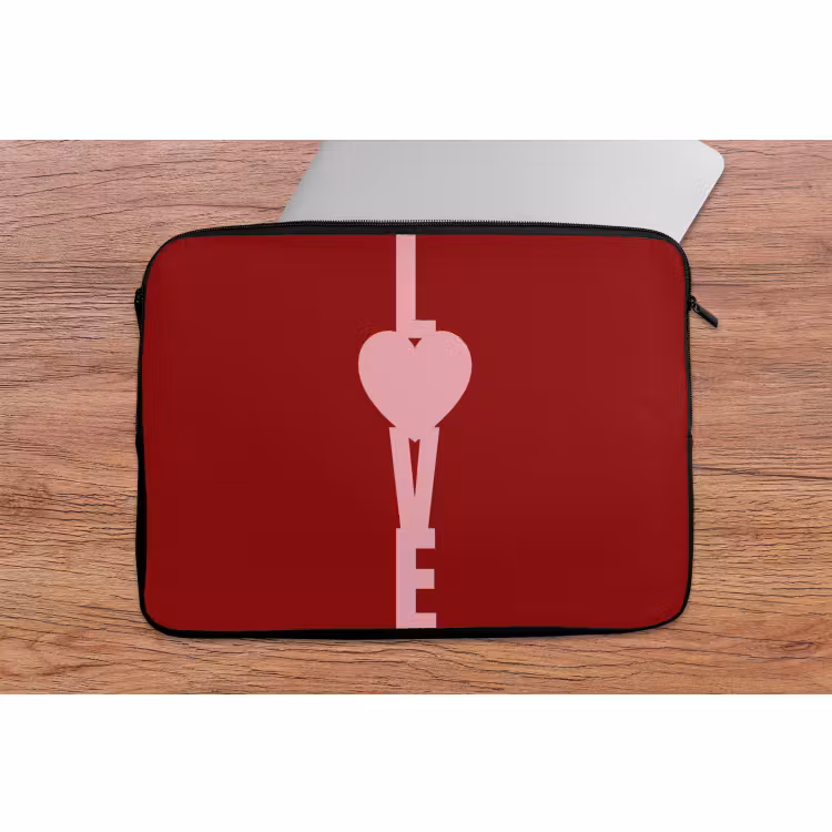 Laptophoes - Love - Hart - Rood — 2