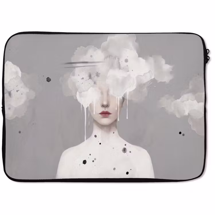 Laptophoes - Vrouw - Wolk - Grijs — 1