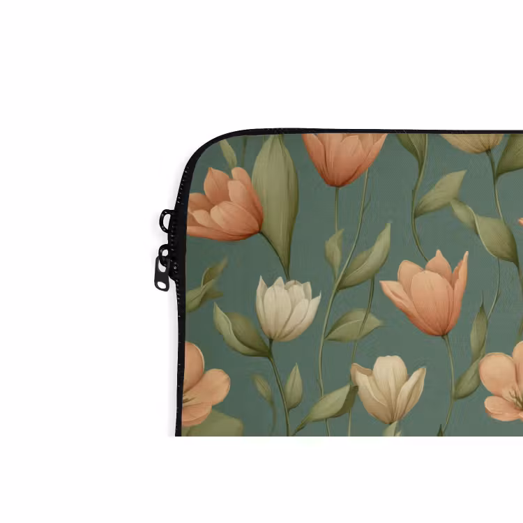 Laptophoes - Tulpen - Botanisch - Groen — 6
