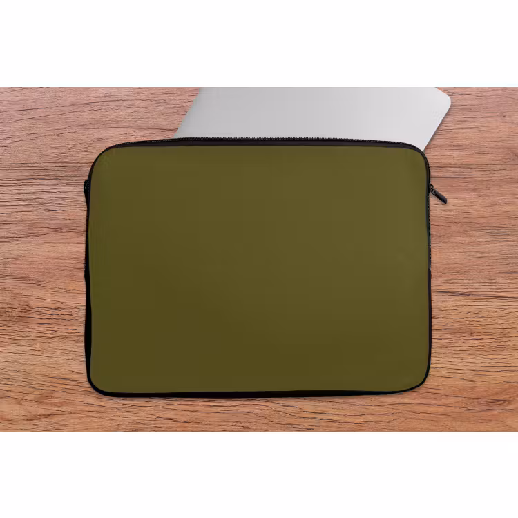 Laptophoes - Dark - Olive - Groen — 2