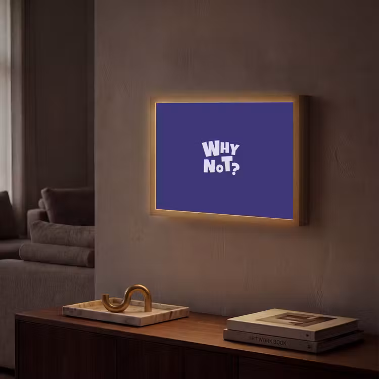 Lightbox - Wandlamp - Blauw - Why not - Minimalistisch — 2