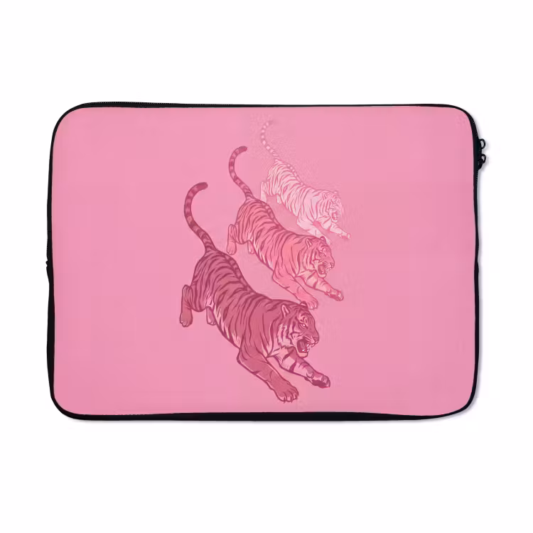 Laptophoes - Kat - Springend - Dieren - Roze - Modern — 5
