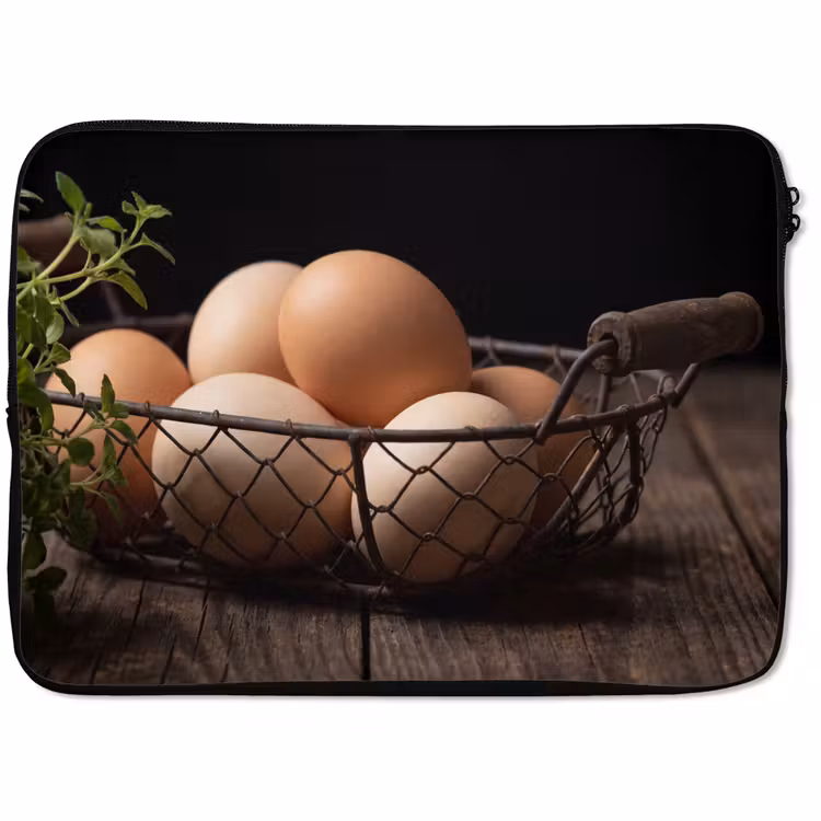 Laptophoes - Eieren - Mand - Eten — 1
