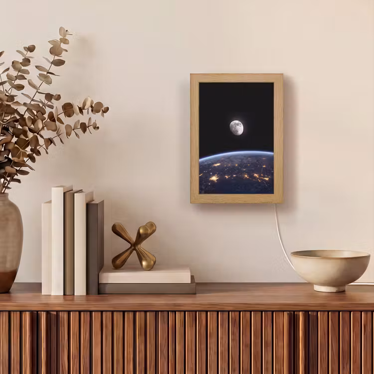 Lightbox - Wandlamp - Aarde - Nacht - Ruimte — 4