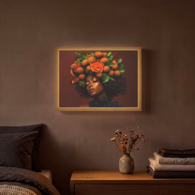 Lightbox - Wandlamp - Vrouw - lychee - exotisch — 3