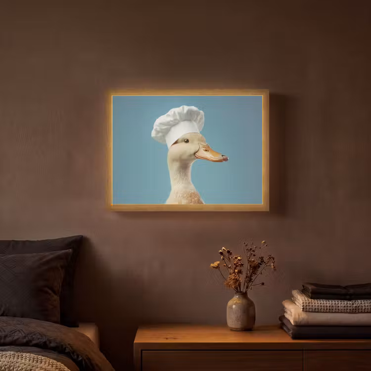 Lightbox - Wandlamp - Eend - Koksmuts - Cute - Vogel — 3