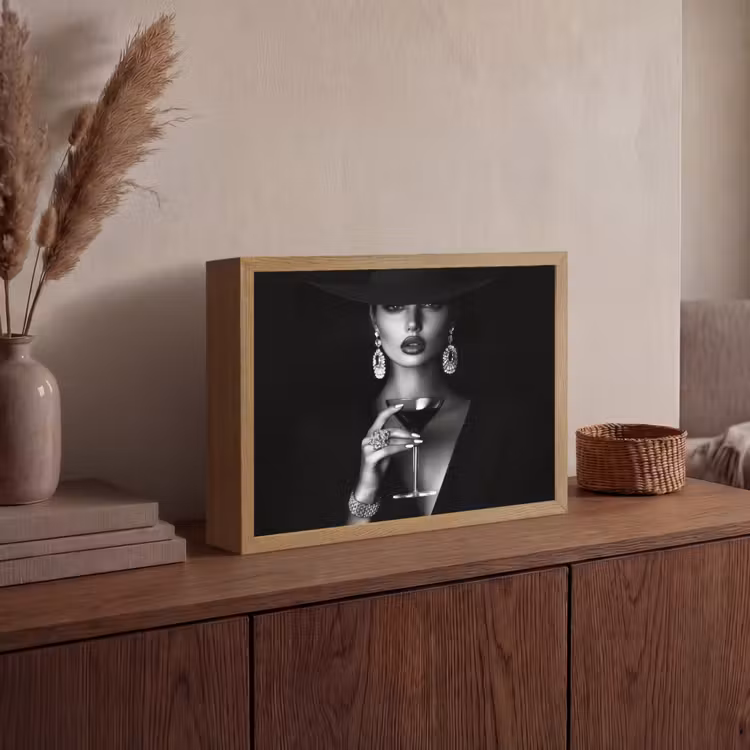 Lightbox - Wandlamp - Vrouw - Cocktail - Chic — 4