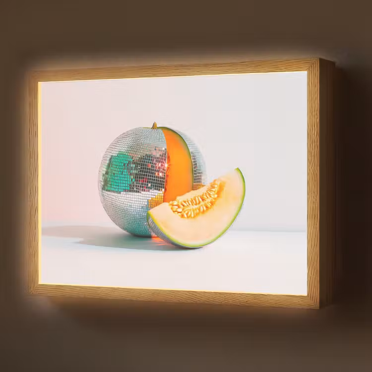Lightbox - Wandlamp - Disco - Discobal - Meloen - Pastel — 1