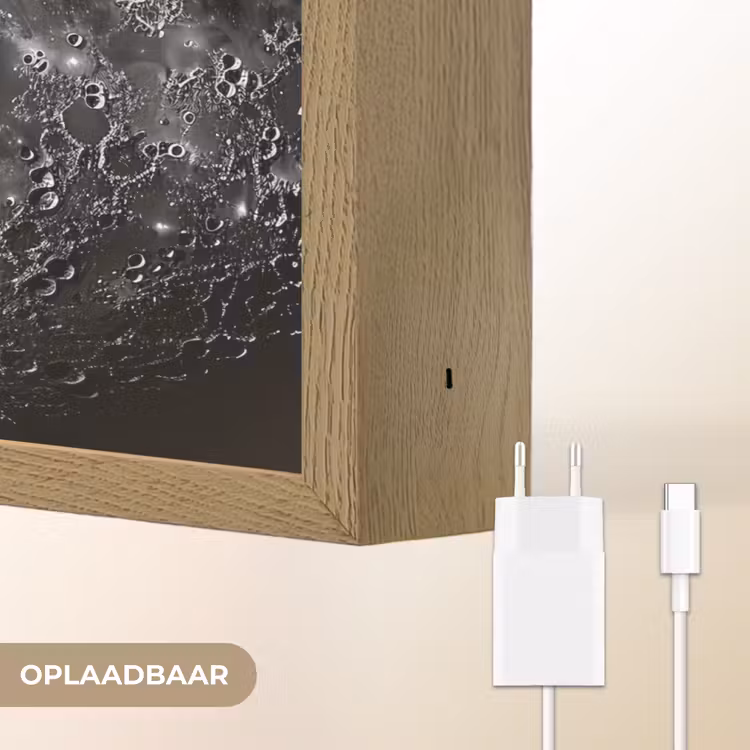 Lightbox - Wandlamp - Close-up - Maan - Wit - Textuur — 7