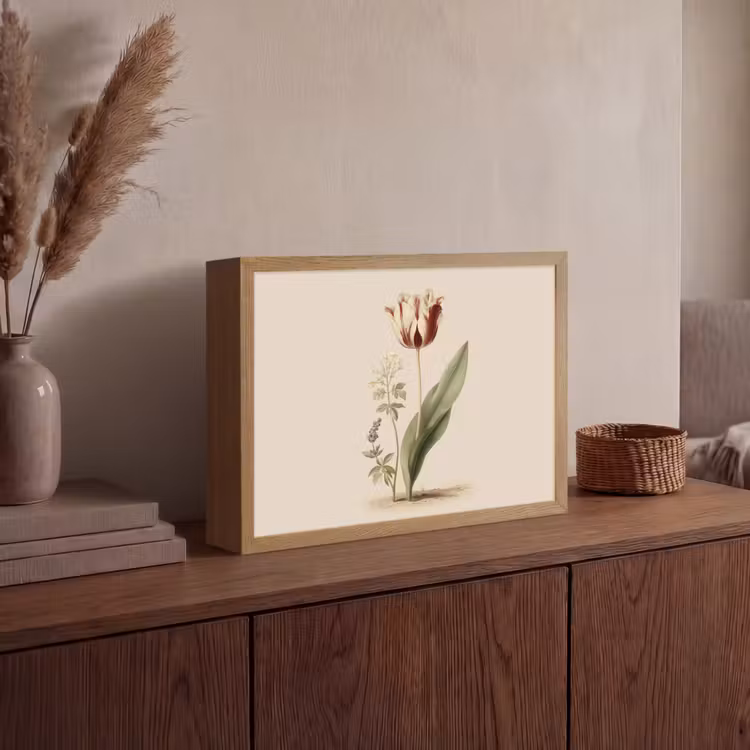 Lightbox - Wandlamp - Tulp - Minimalistisch - Beige — 4