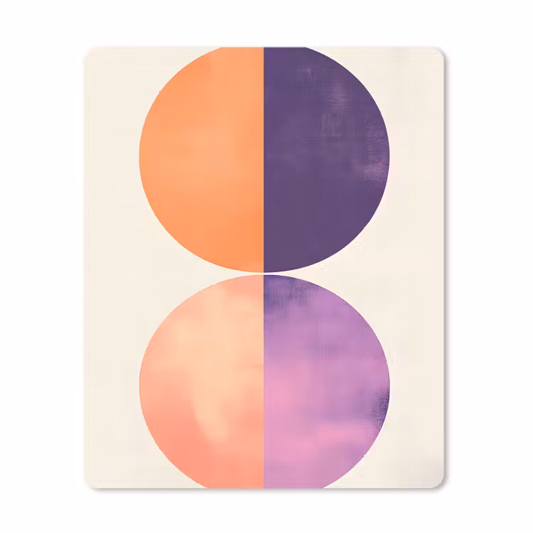 Muismat - Abstract - Cirkels - Paars — 1