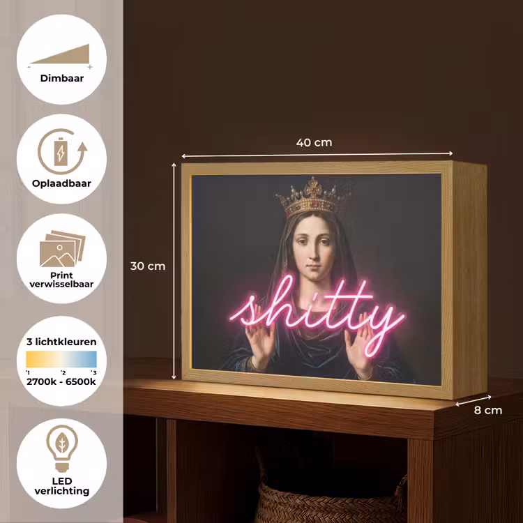 Lightbox - Wandlamp - Ironisch - Tekst - Neon — 10
