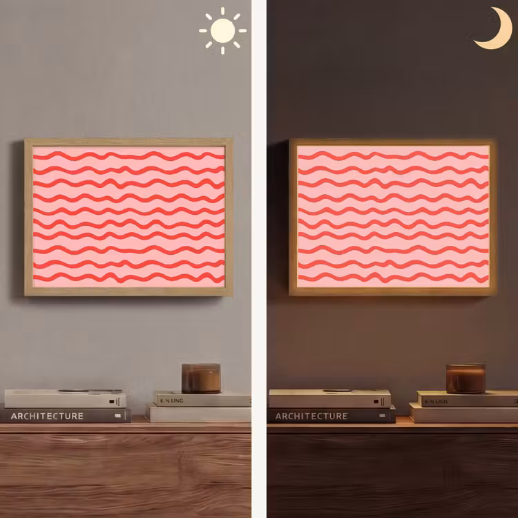 Lightbox - Wandlamp - Speels - Patroon - Rood — 6