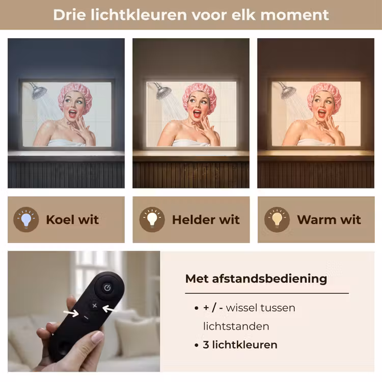 Lightbox - Wandlamp - Vrouw - Douche - Roze — 8