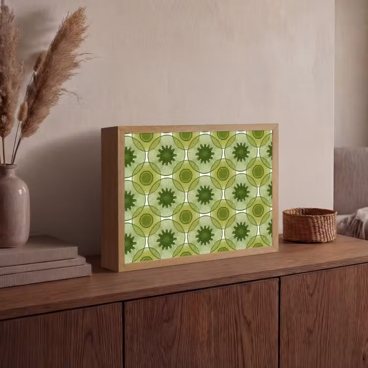 Lightbox - Wandlamp - Cirkels - Patroon - Groen — 4