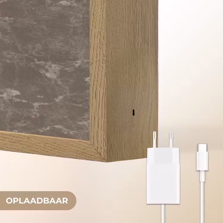 Lightbox - Wandlamp - Marmer - Aders - Bruin — 7