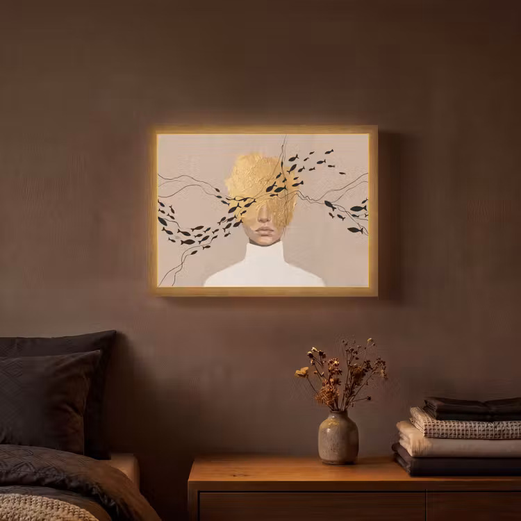 Lightbox - Wandlamp - Modern - Vrouw - Goud — 3