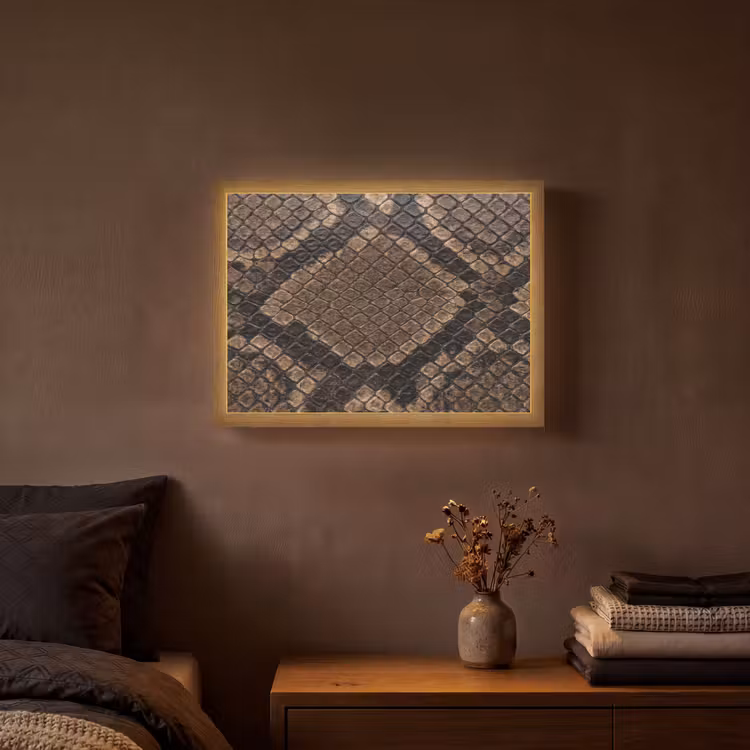 Lightbox - Wandlamp - Python - Schubben - Brons — 3