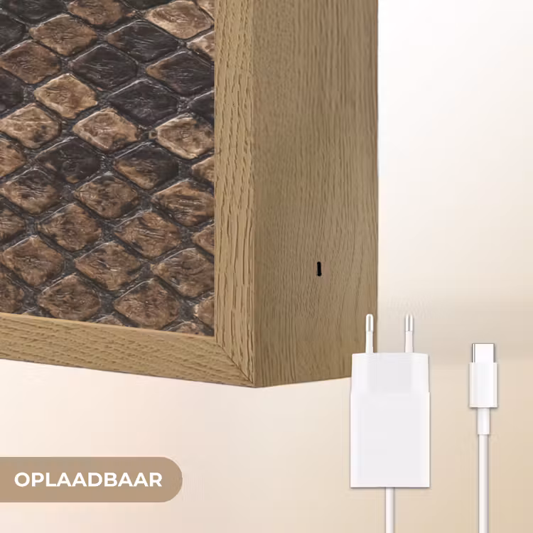 Lightbox - Wandlamp - Python - Schubben - Brons — 7