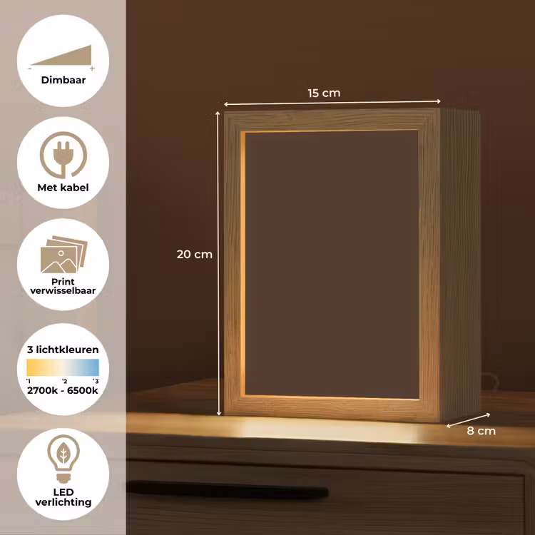 Lightbox - Wandlamp - Dark - Chocolate - Bruin — 8