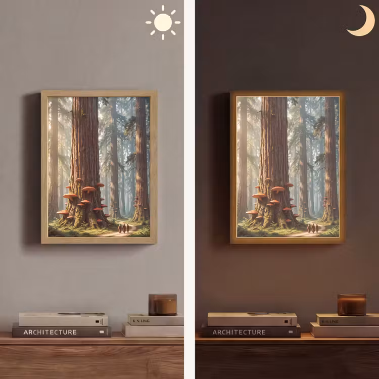 Lightbox - Wandlamp - Bos - Bomen - Natuur — 5