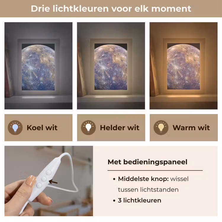 Lightbox - Wandlamp - Planeet - Kraters - Ruimte — 6