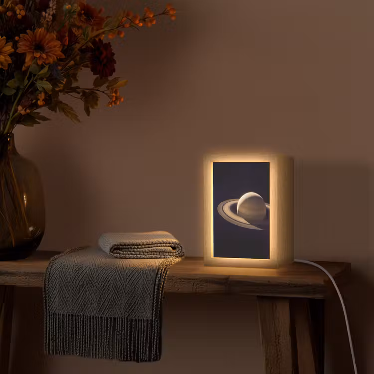 Lightbox - Wandlamp - Planeet - Ringen - Ruimte — 3