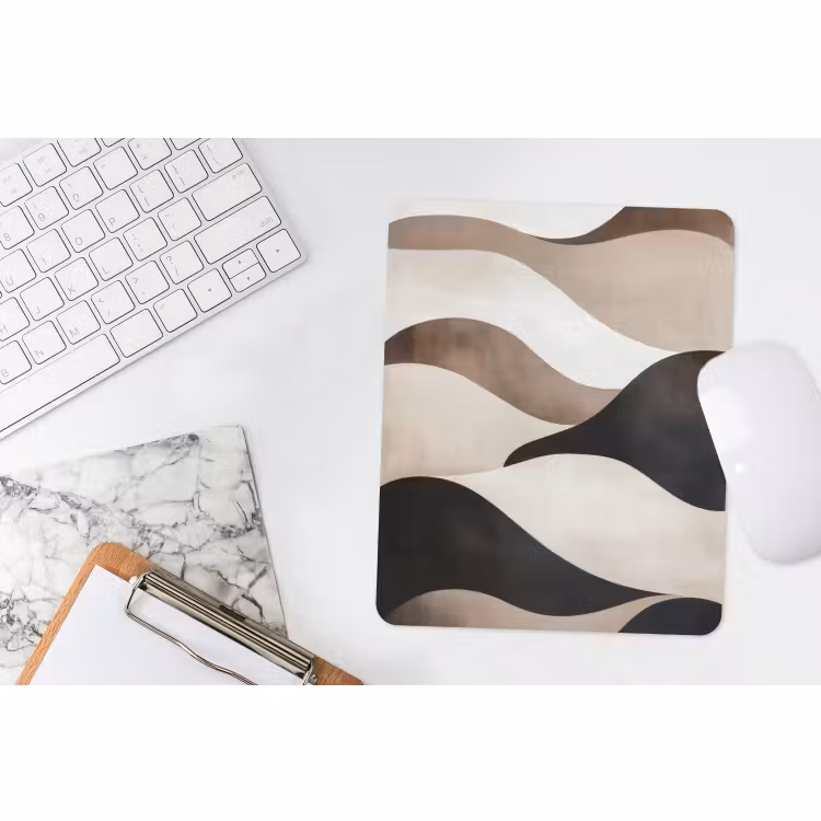 Muismat - Golven - Abstract - Beige — 4
