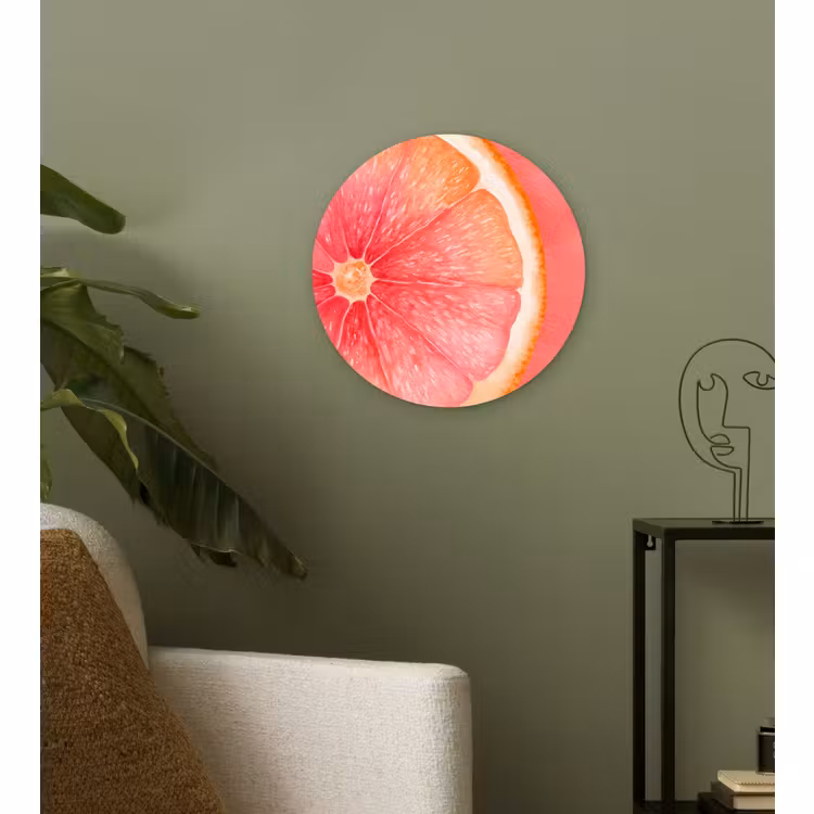 Muurcirkel - Grapefruit - Roze - Levendig — 3