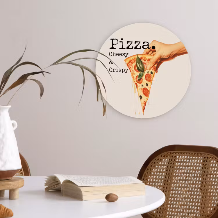 Muurcirkel - Pizza - Kaas - Pepperoni — 4