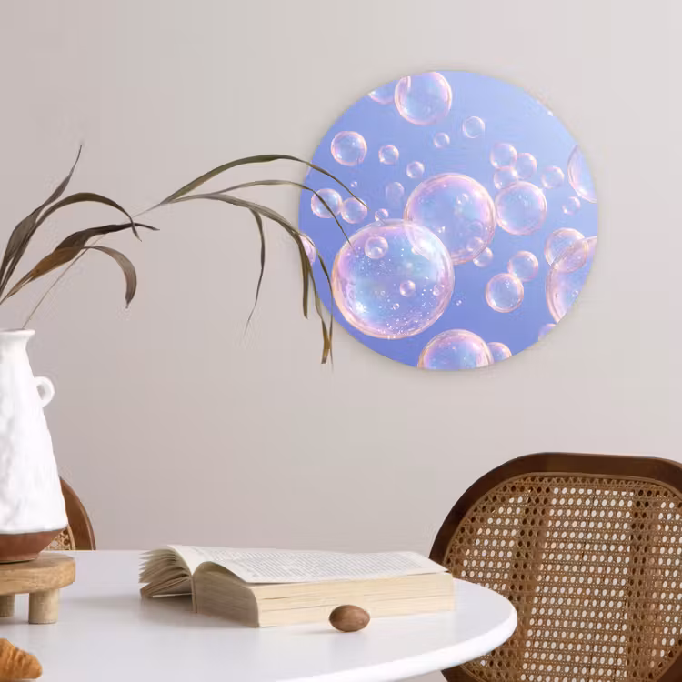 Muurcirkel - Pastel - Bubbels - Dromerig — 4