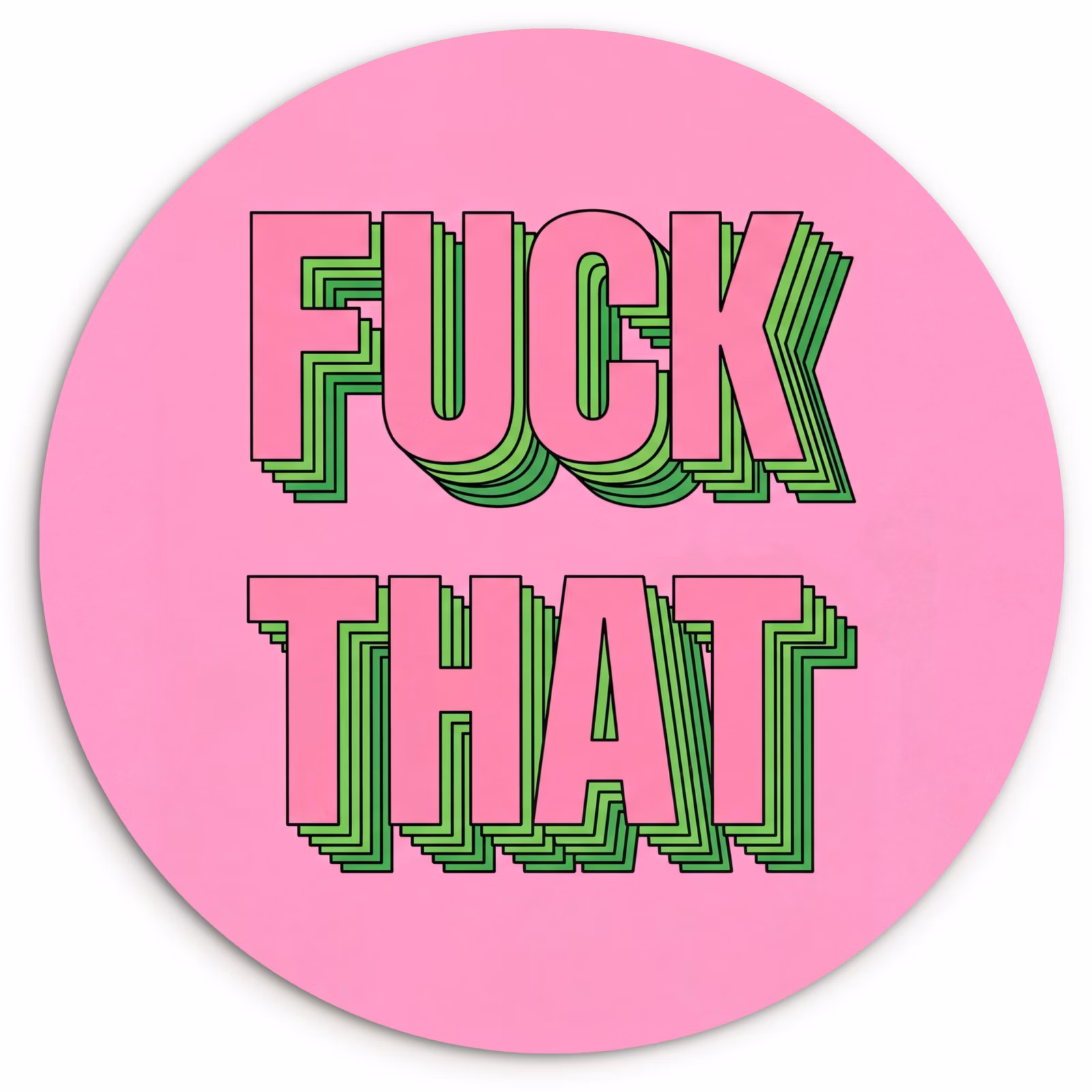 Muurcirkel - Tekst - Bold - Roze — 1