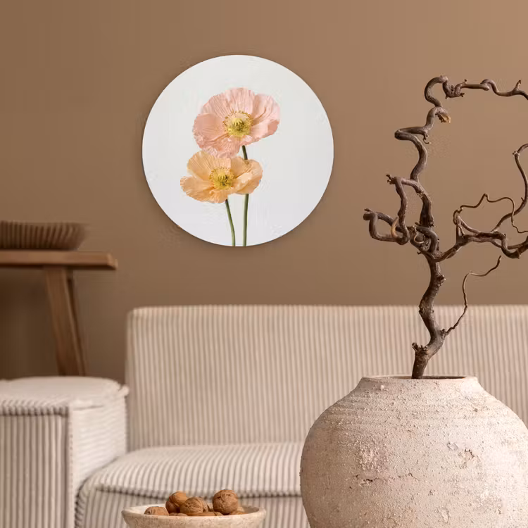 Muurcirkel - Papavers - Botanisch - Roze — 2
