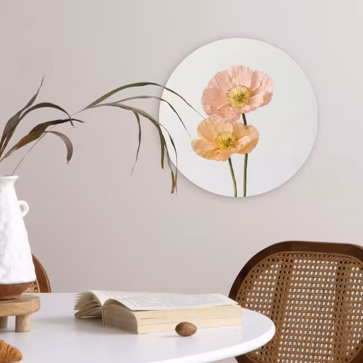 Muurcirkel - Papavers - Botanisch - Roze — 4
