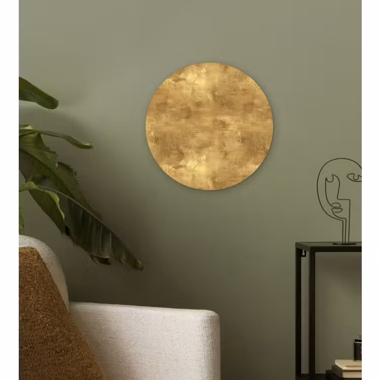 Muurcirkel - Industrieel - Textuur - Goud — 3