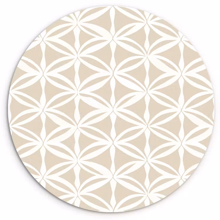 Muurcirkel - Motief - Modern - Beige — 1