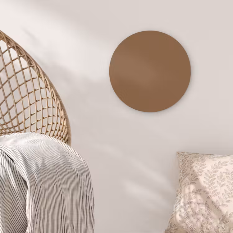 Muurcirkel - Soft - Walnut - Bruin — 5