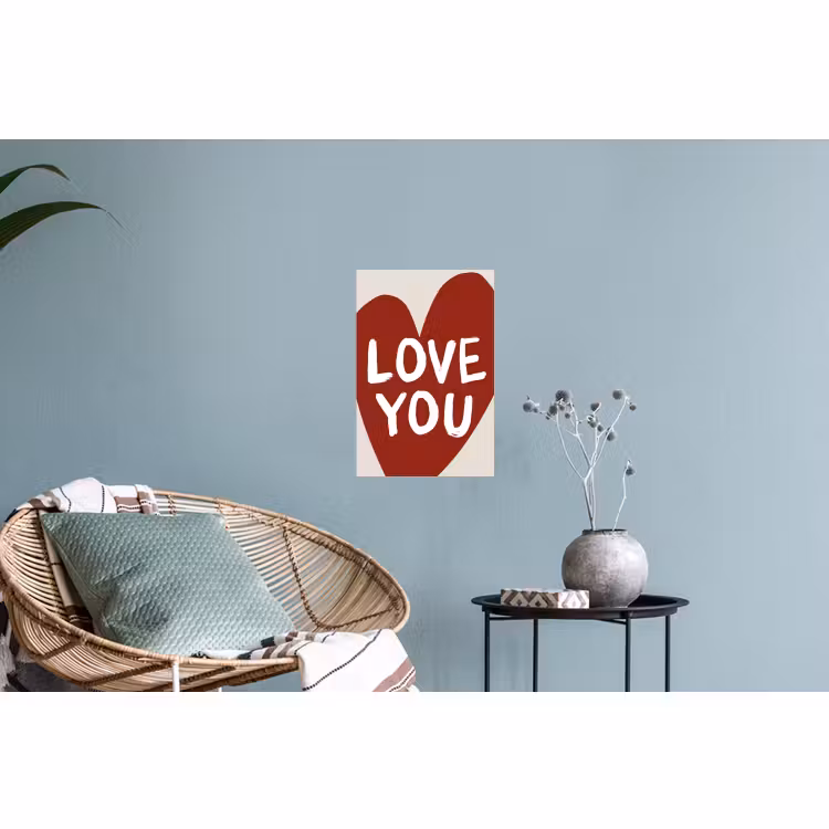 Muursticker - Loveyou - Hart - Rood — 4
