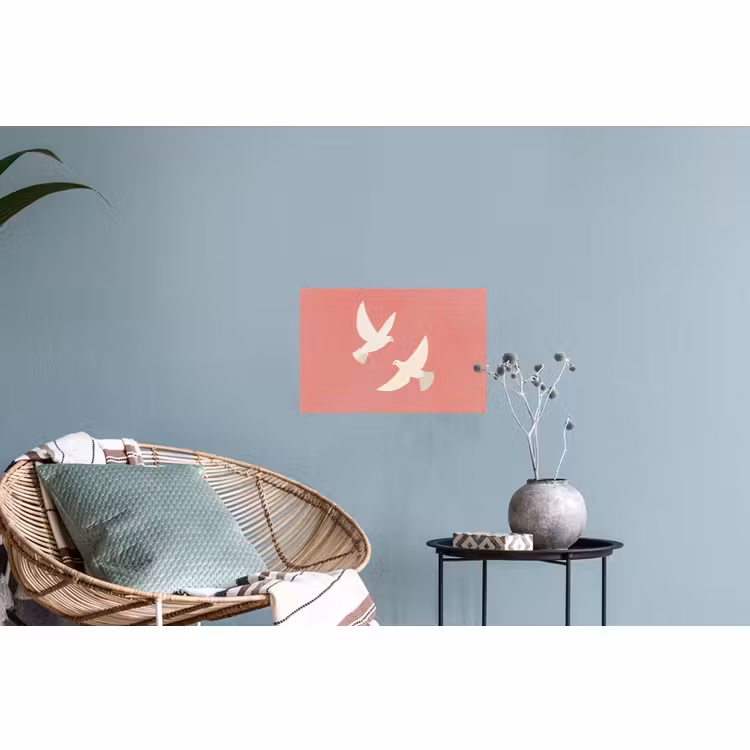 Muursticker - Duiven - Wit - Sierlijk — 4