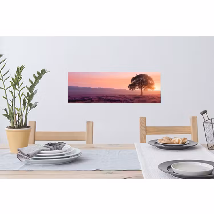 Muursticker - Boom - Heide - Zonsopgang — 3